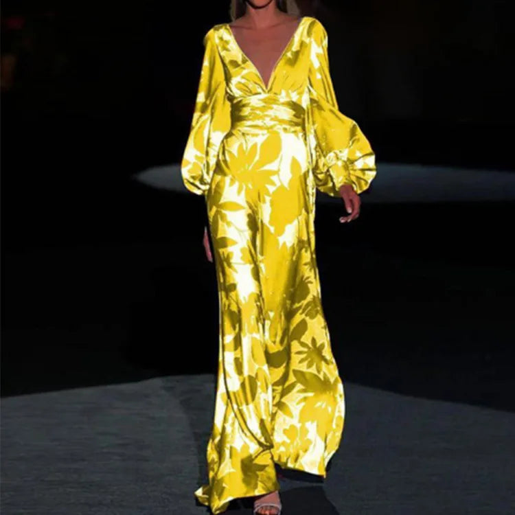 Ingrid | Luxueuze jurk met bloemenprint