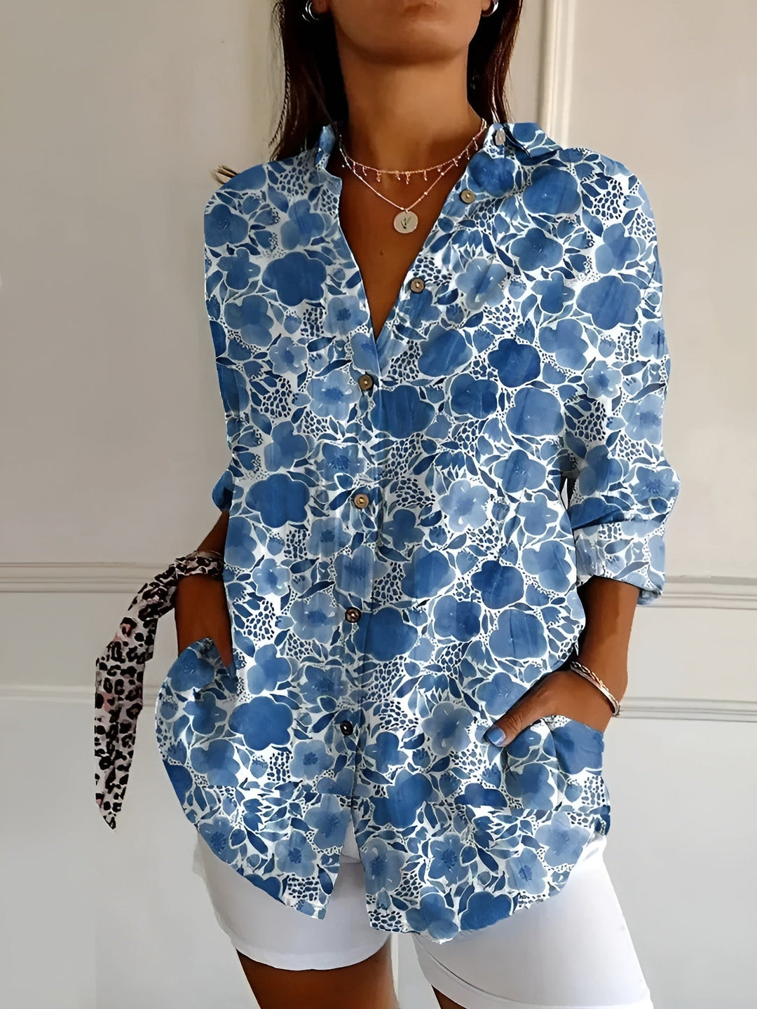 Avril | Blouse met speelse print