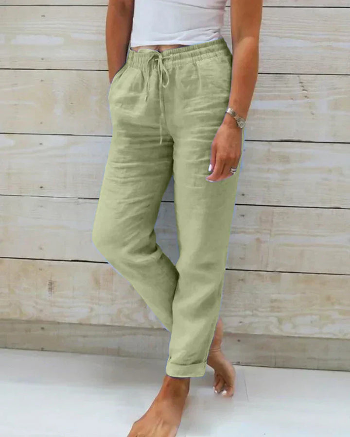 Eloise | Casual linnenmix broek
