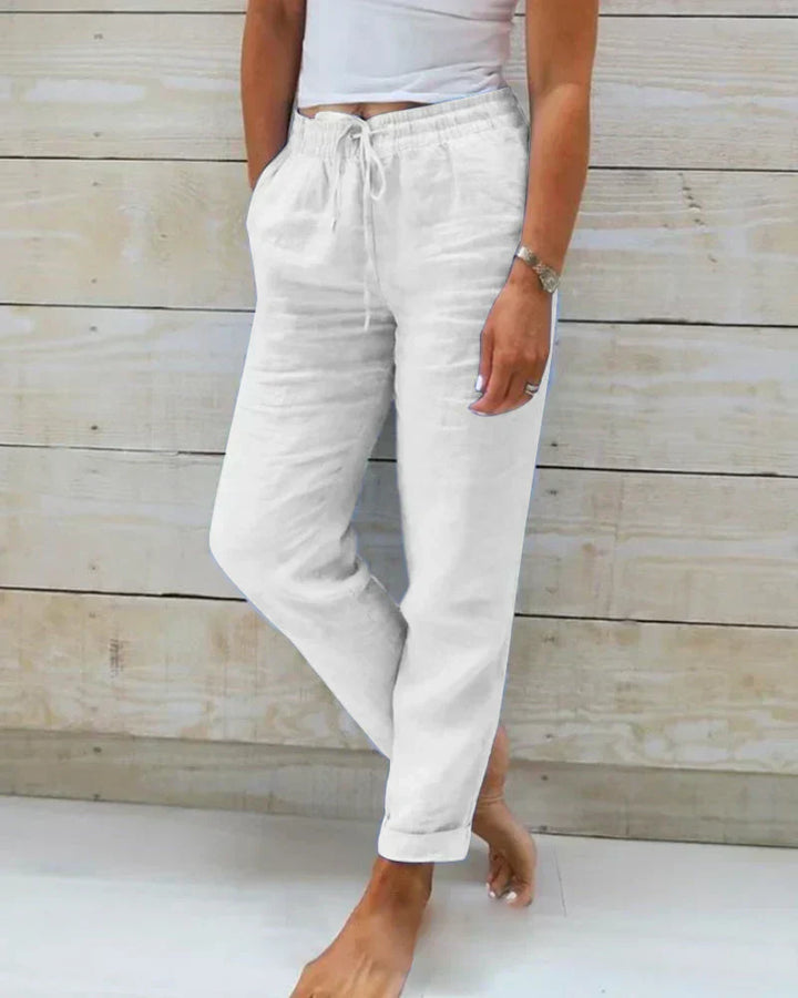 Eloise | Casual linnenmix broek