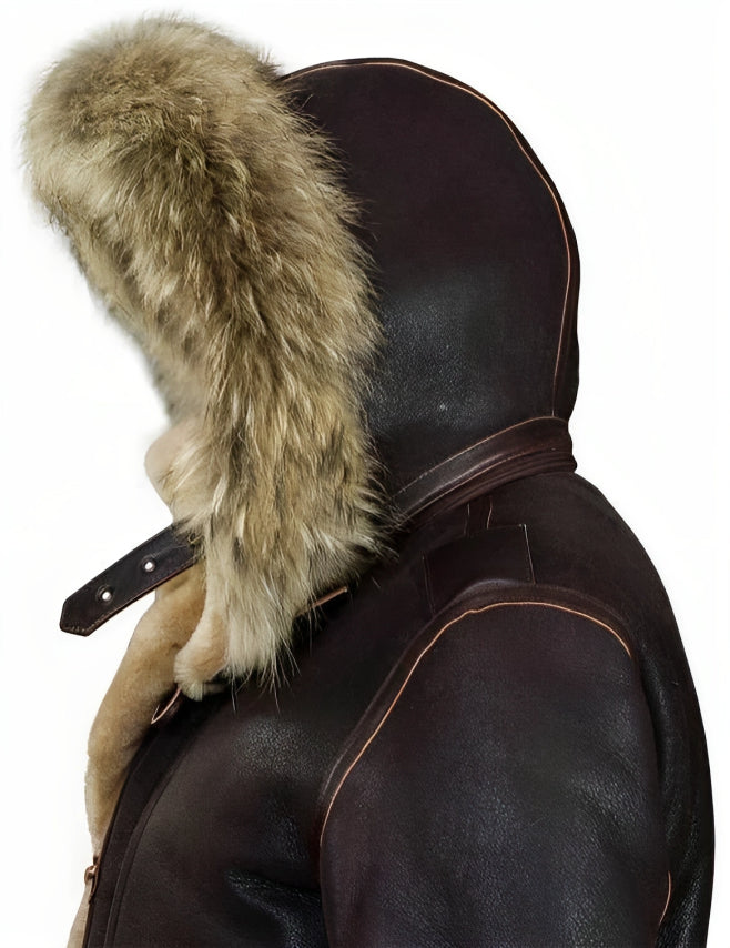 Kyle | Leren winterjas