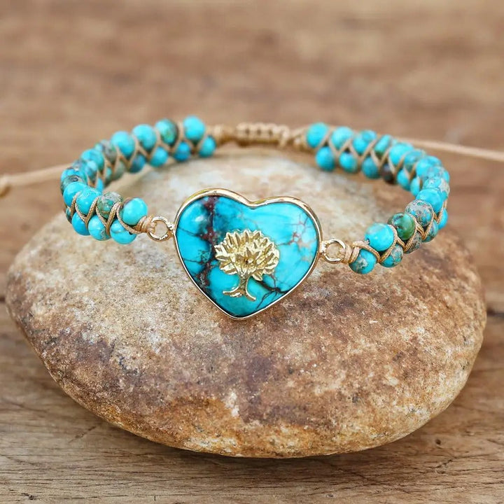 Fenne | Hartvormige Kralenarmband