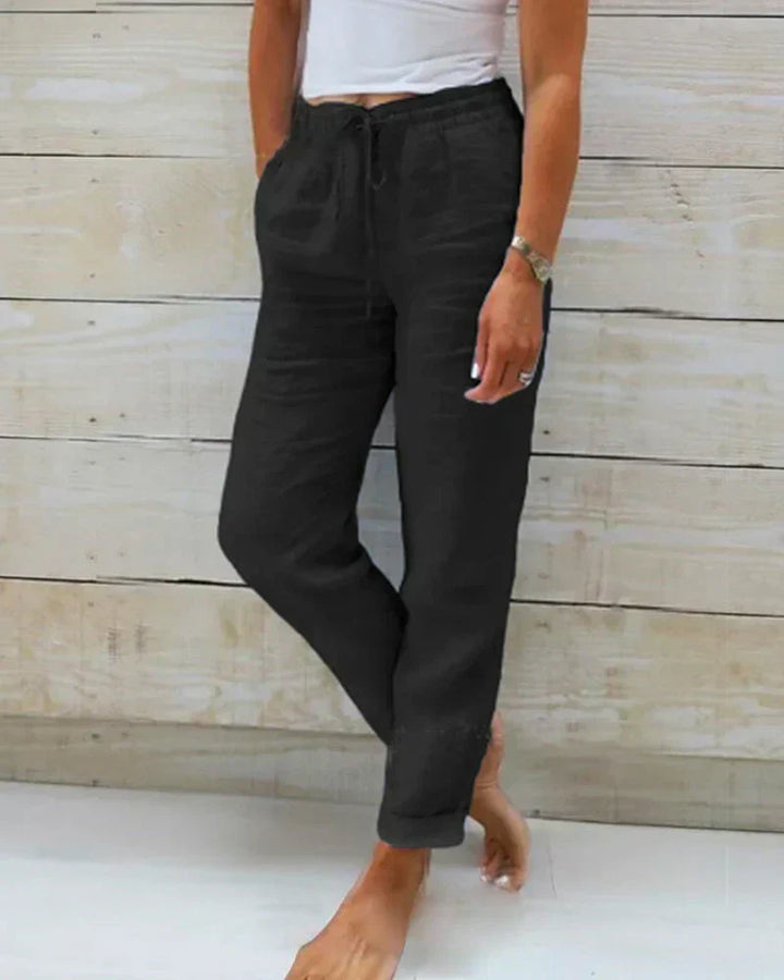 Eloise | Casual linnenmix broek