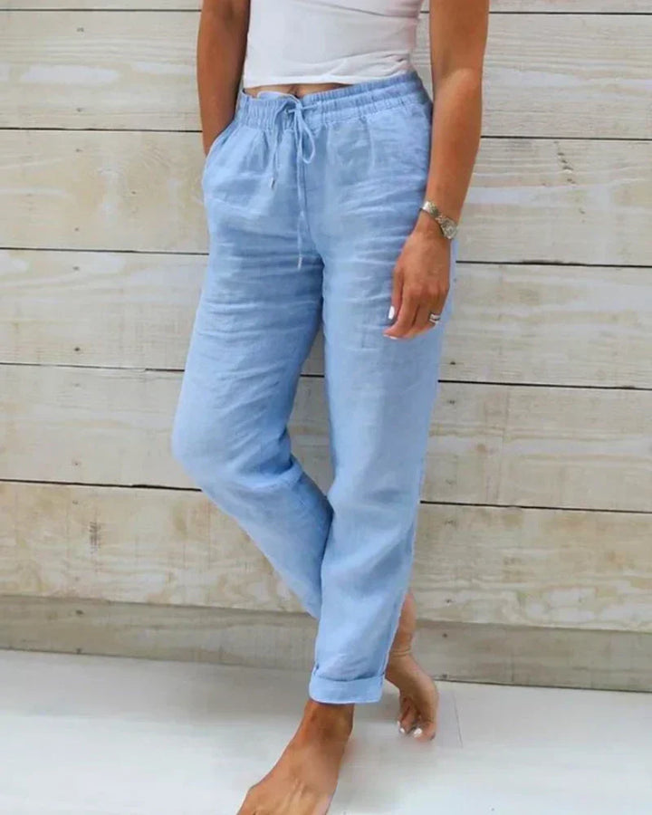 Eloise | Casual linnenmix broek