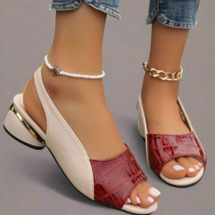 Serena | Elegante open teen slipschoenen