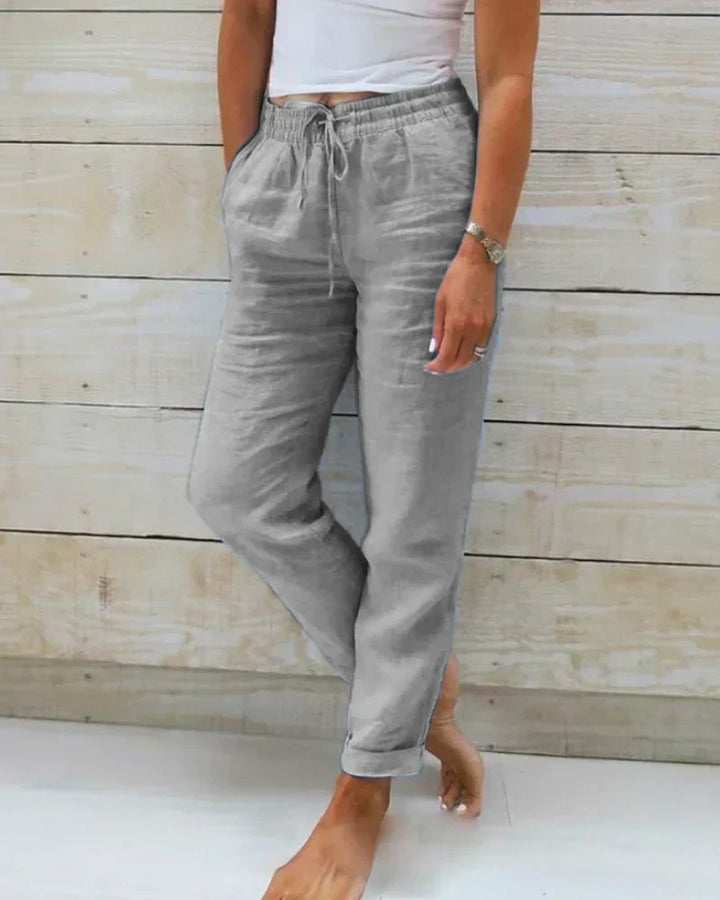 Eloise | Casual linnenmix broek
