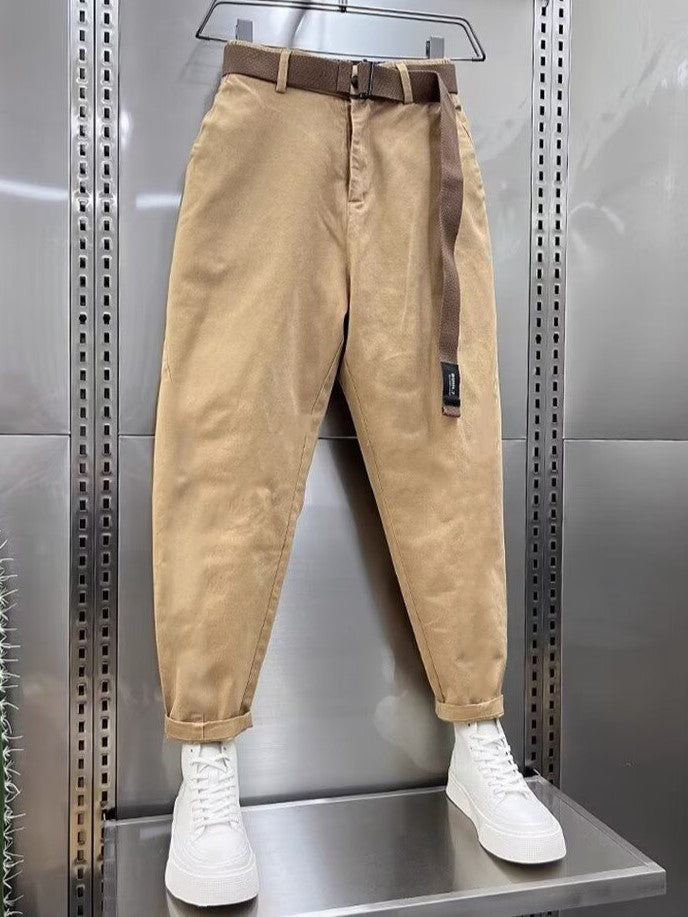 Erwin | Casual broek met riem