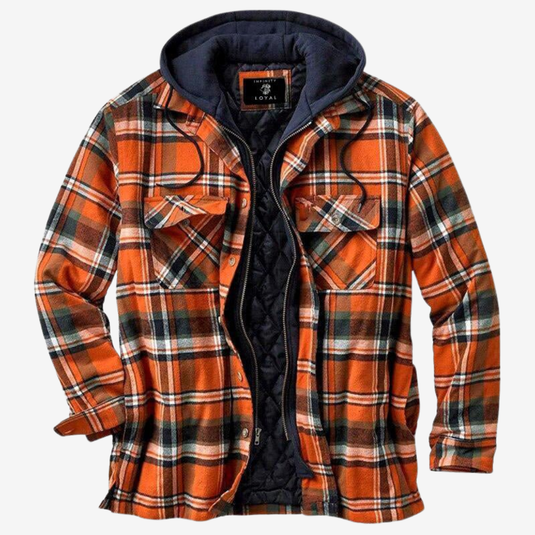 Roger | Casual geblokte hoodie