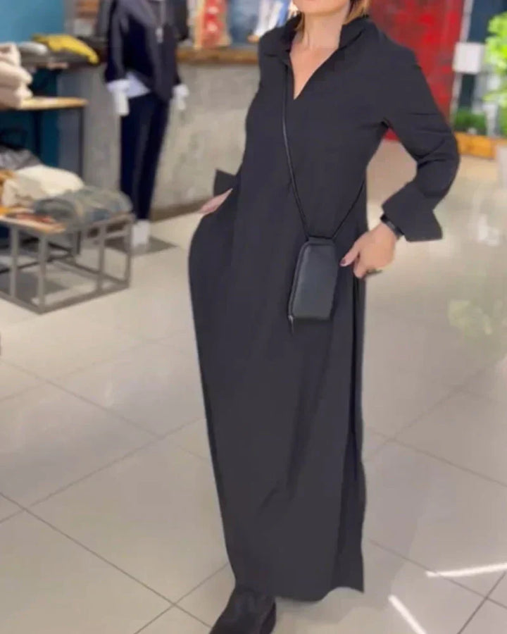 Eva | Elegante lange stretchjurk