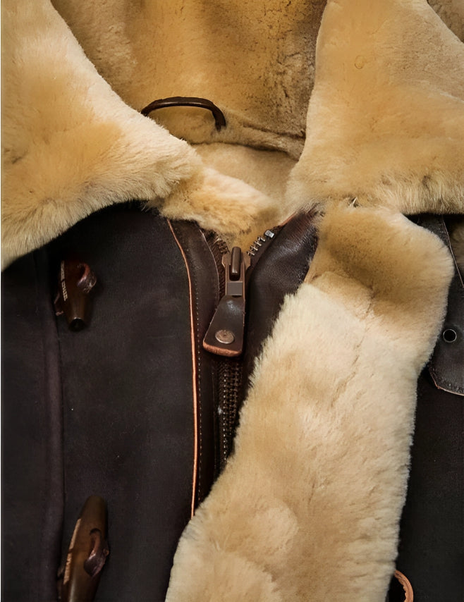 Kyle | Leren winterjas