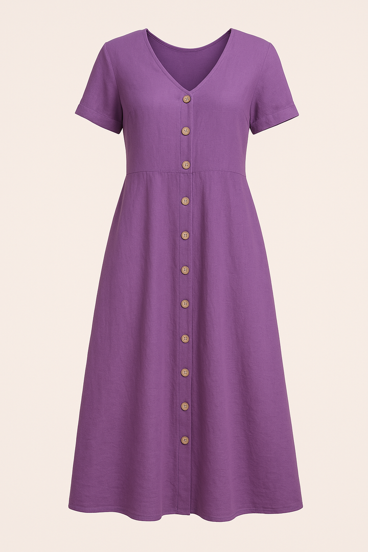 Aleida | Elegante jurk met linnen