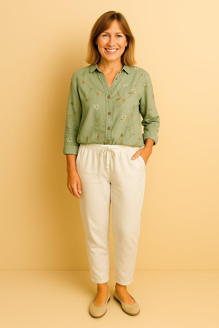 Avril | Blouse met speelse print