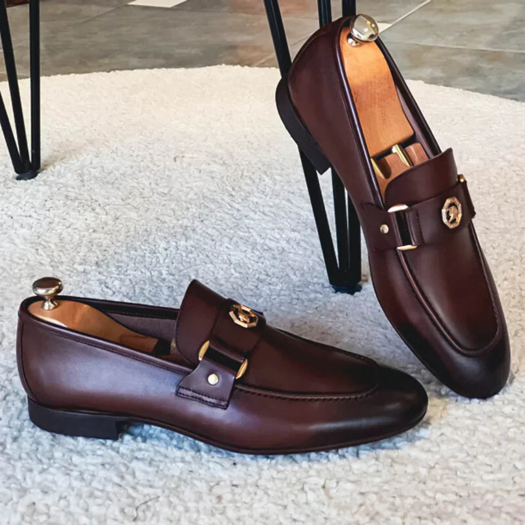 Nino | Leren mocassins