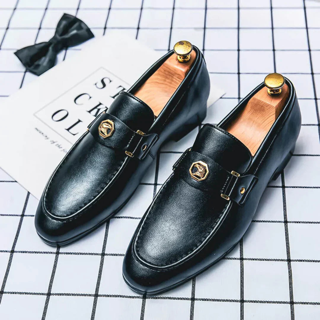 Nino | Leren mocassins