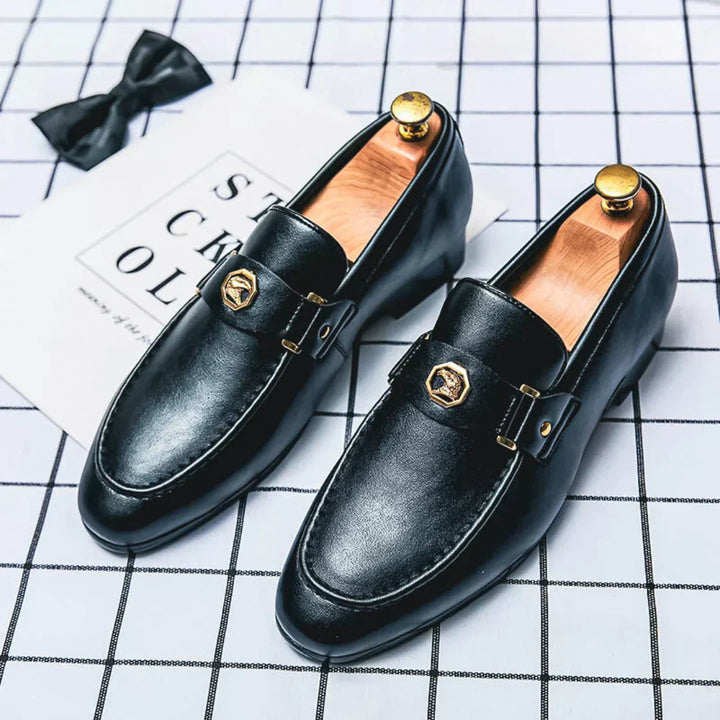 Nino | Leren mocassins