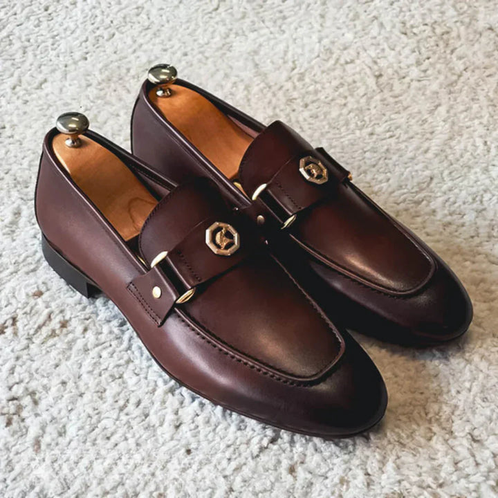Nino | Leren mocassins