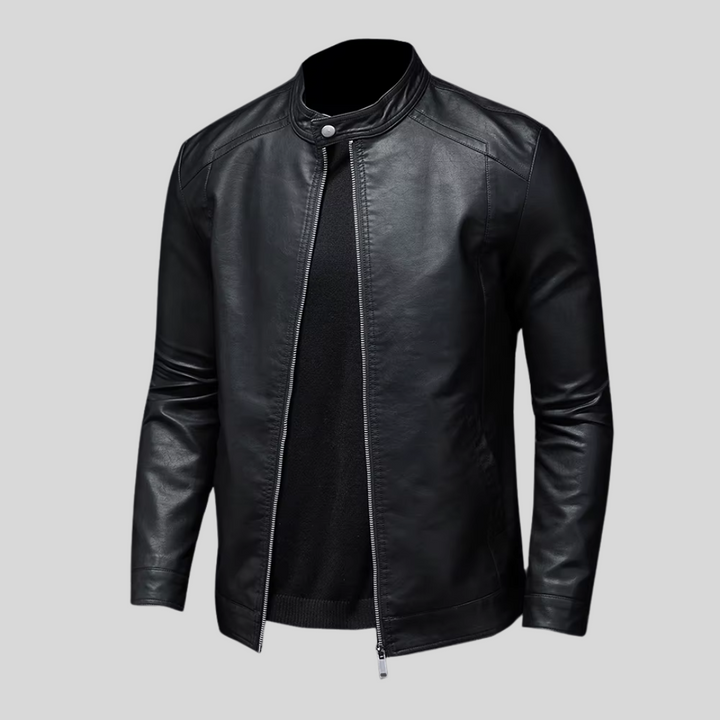Troy | Minimalistisch leren jack