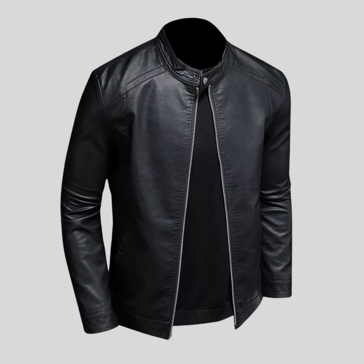 Troy | Minimalistisch leren jack
