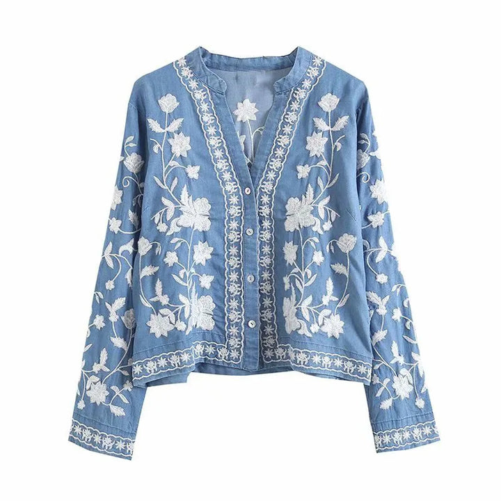 Casey | Elegant vest met geraffineerd borduursel