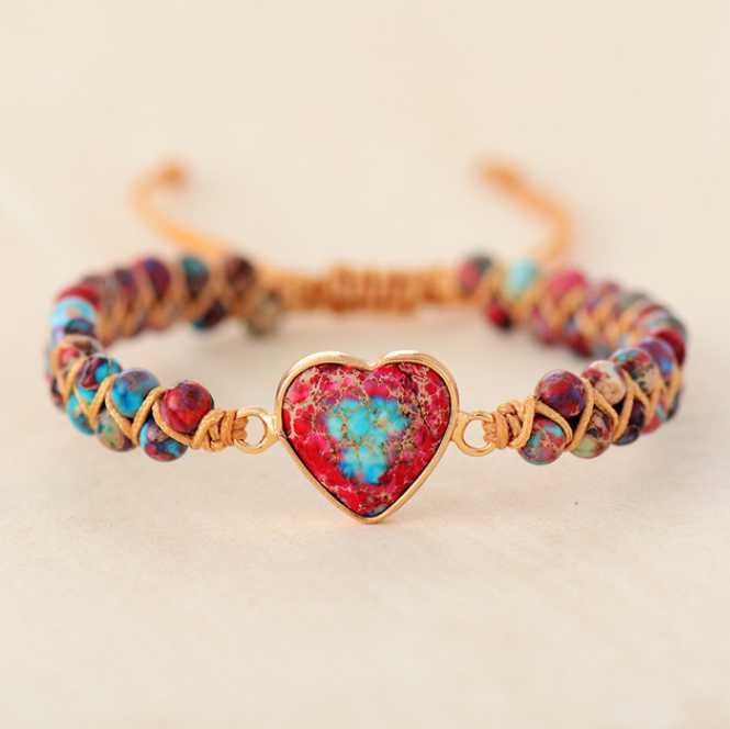 Catharina | Imperial Jaspis Hart Armband