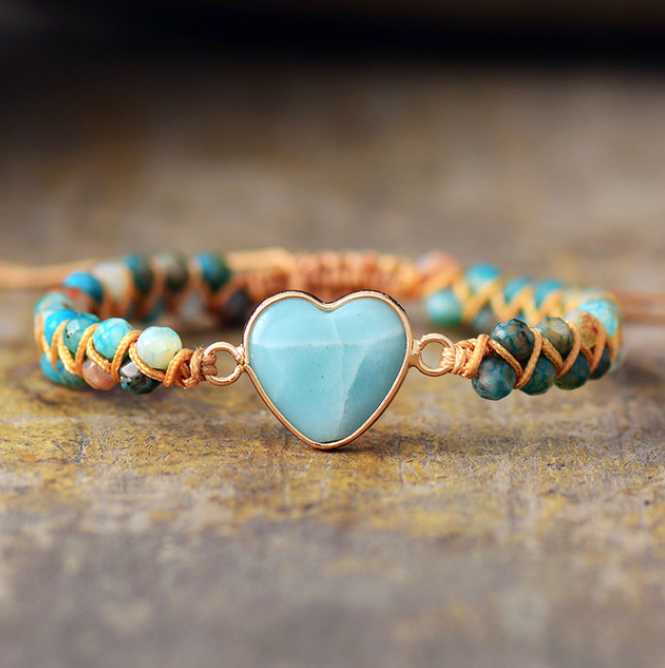 Catharina | Imperial Jaspis Hart Armband