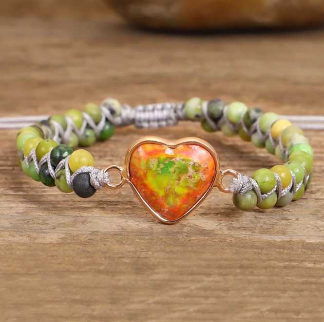 Catharina | Imperial Jaspis Hart Armband