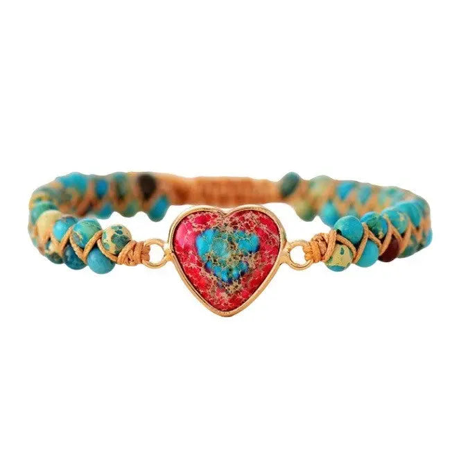 Catharina | Imperial Jaspis Hart Armband