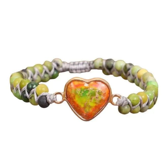 Catharina | Imperial Jaspis Hart Armband