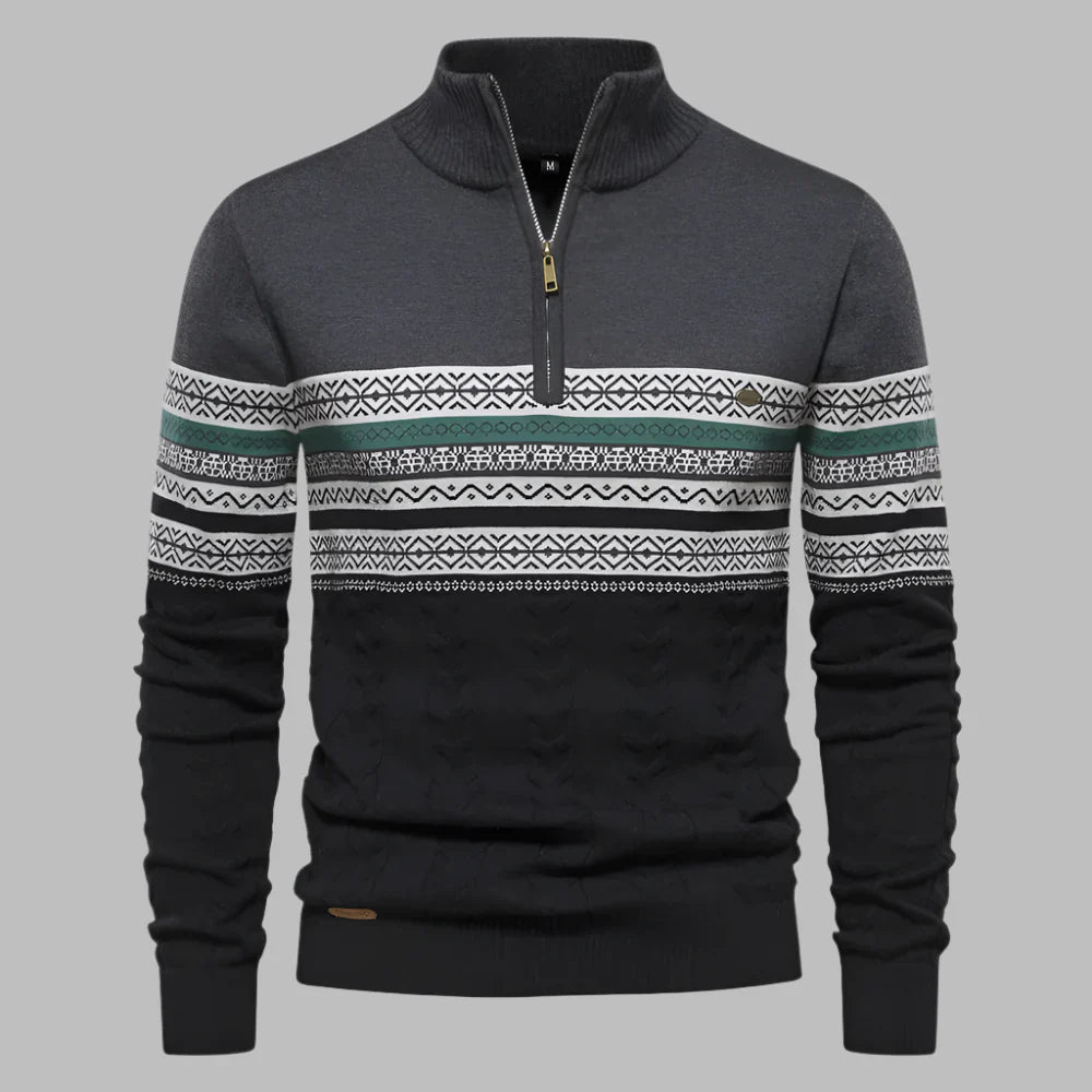 Jasper | Klassieke zipper sweater