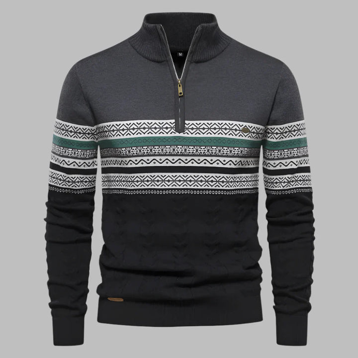 Jasper | Klassieke zipper sweater