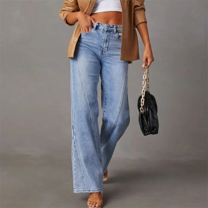 Vikki | Elegante hoge taille wijde jeans