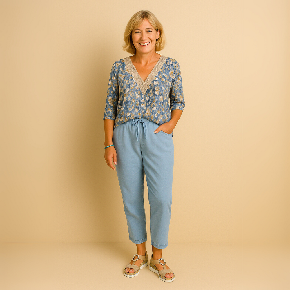 Eloise | Casual linnenmix broek