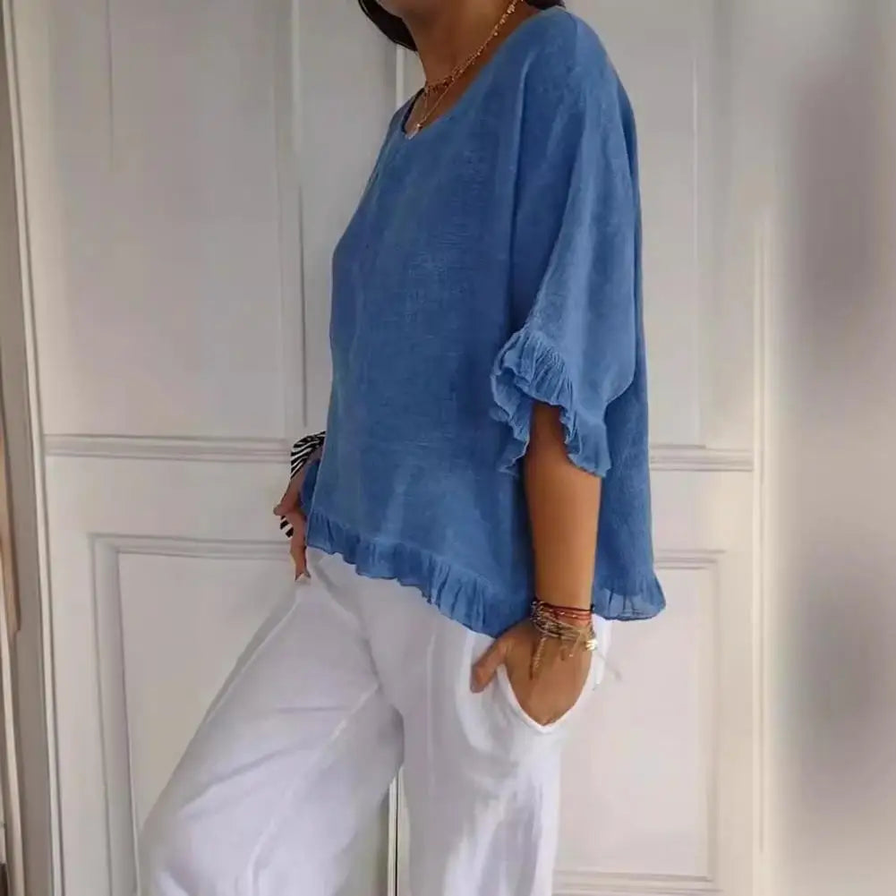Chique, lichte zomerblouse