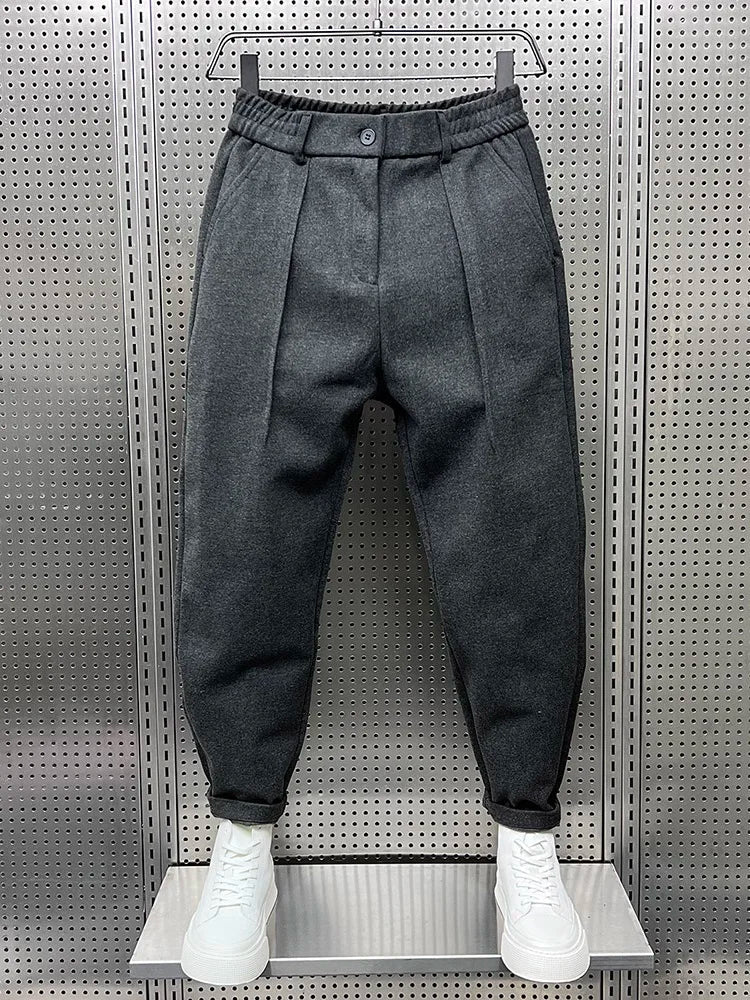 Bryan | Elegante gemêleerde broek
