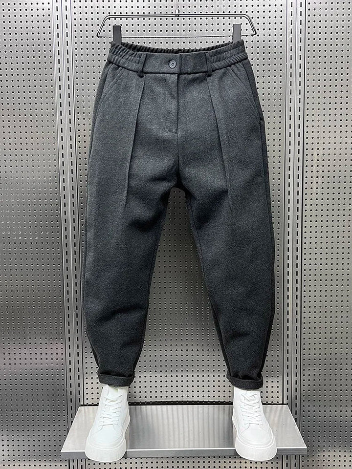 Bryan | Elegante gemêleerde broek