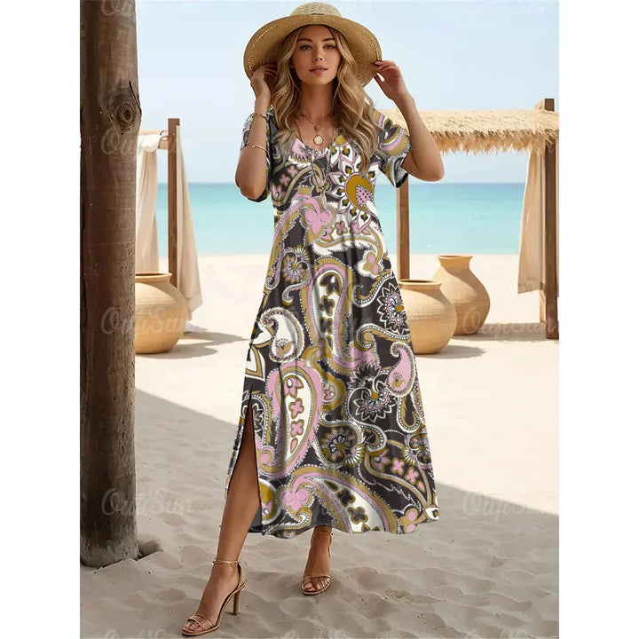 Tina | Zomerjurk met paisley print