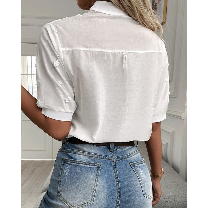 Blouse met puffmouwen