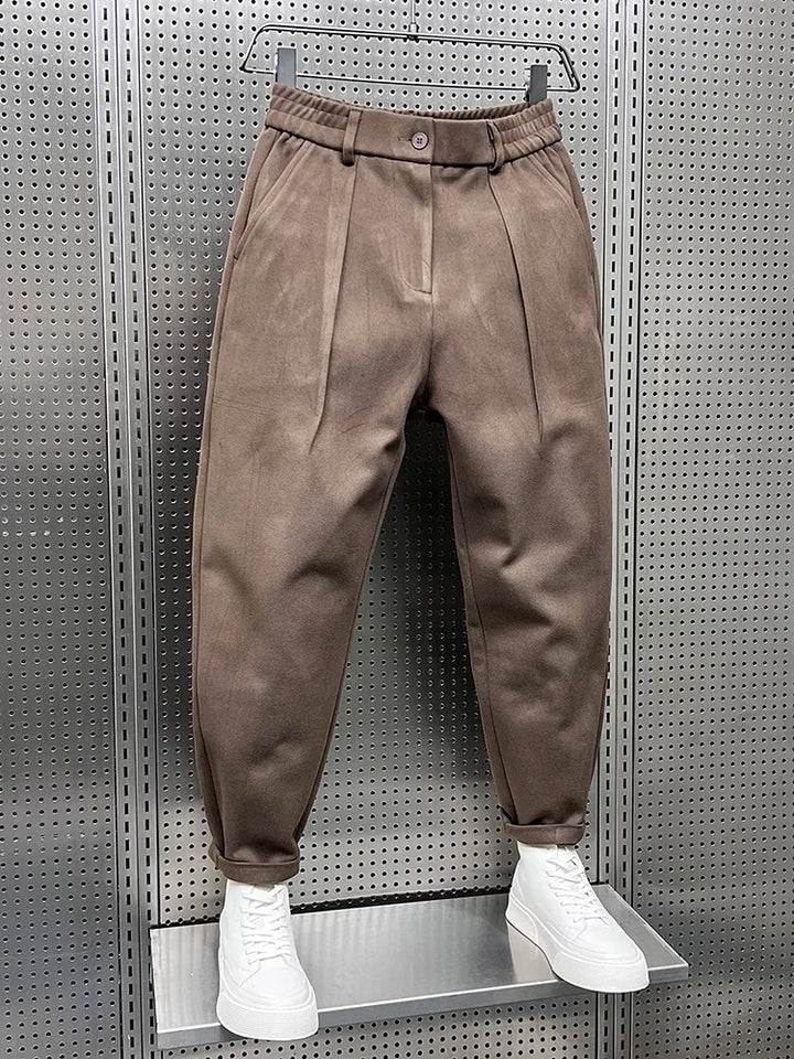 Bryan | Elegante gemêleerde broek