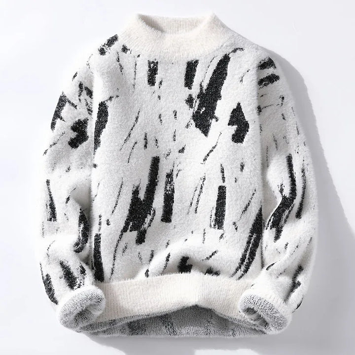 Raf | Zachte trui met artistieke print