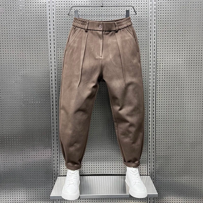 Bryan | Elegante gemêleerde broek