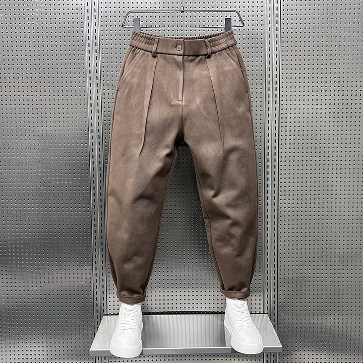 Bryan | Elegante gemêleerde broek