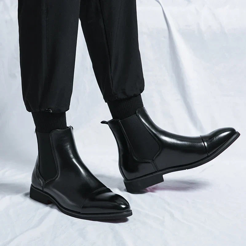 Levi | Elegante leren Chelsea-laarzen