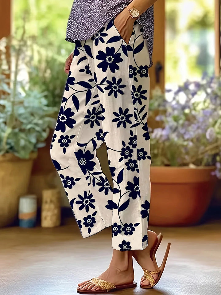 Lavina | Losse broek met stijlvolle bloemenprint