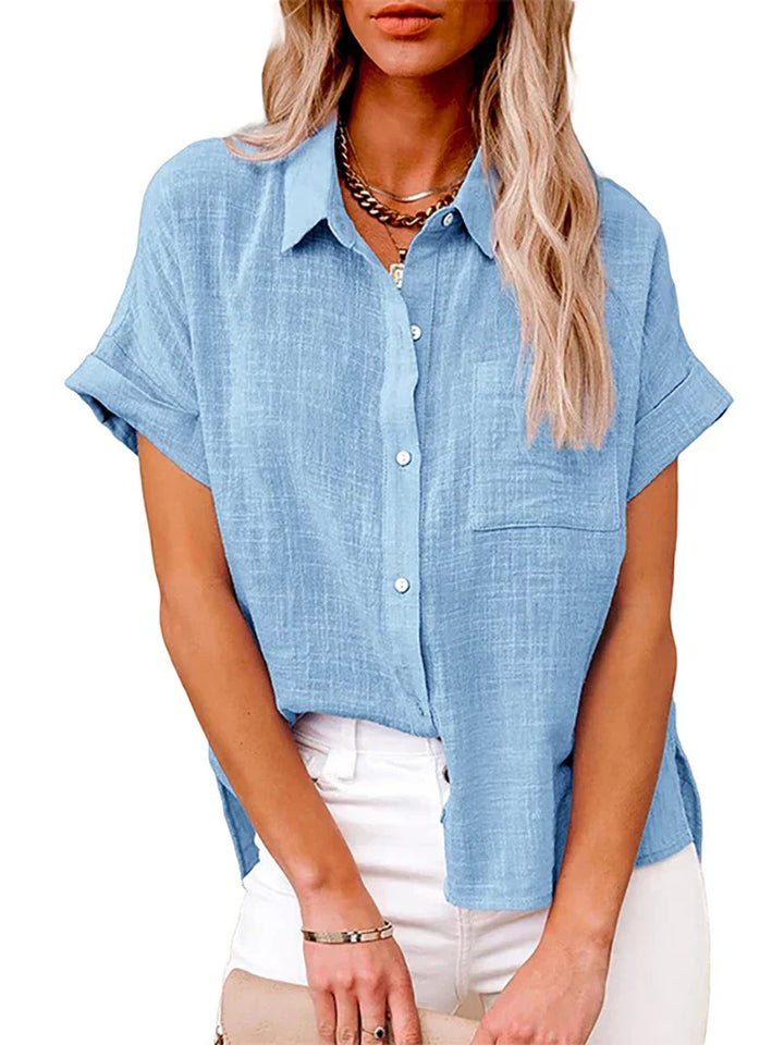 Lindy | Tijdloos blouse met linnen