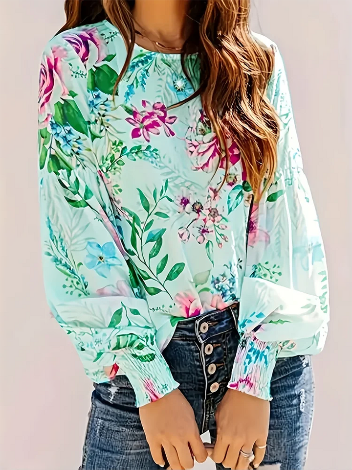 Emmylou | Elegante blouse met bloemendessin