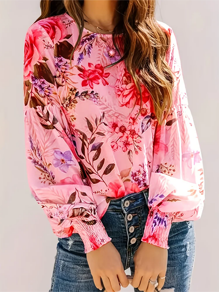 Emmylou | Elegante blouse met bloemendessin