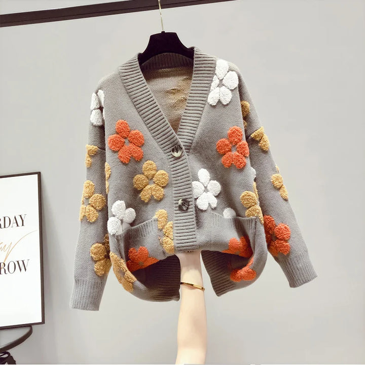 Claudia | Stijlvol vest met bloemendetail