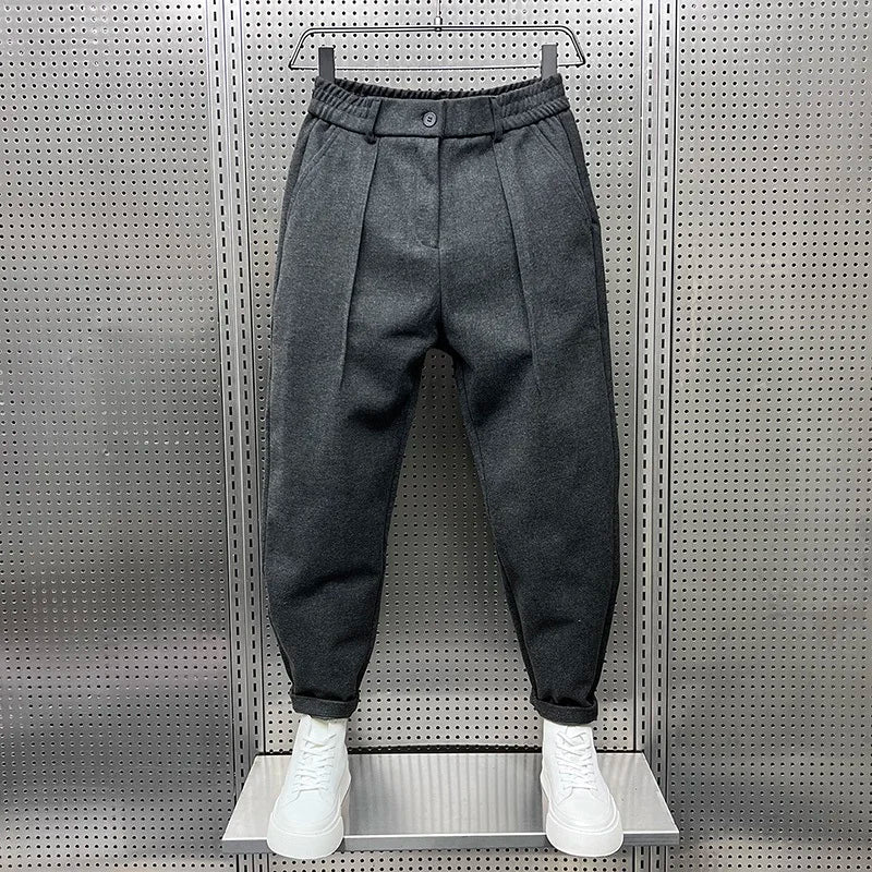 Bryan | Elegante gemêleerde broek