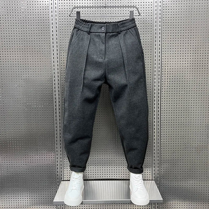 Bryan | Elegante gemêleerde broek
