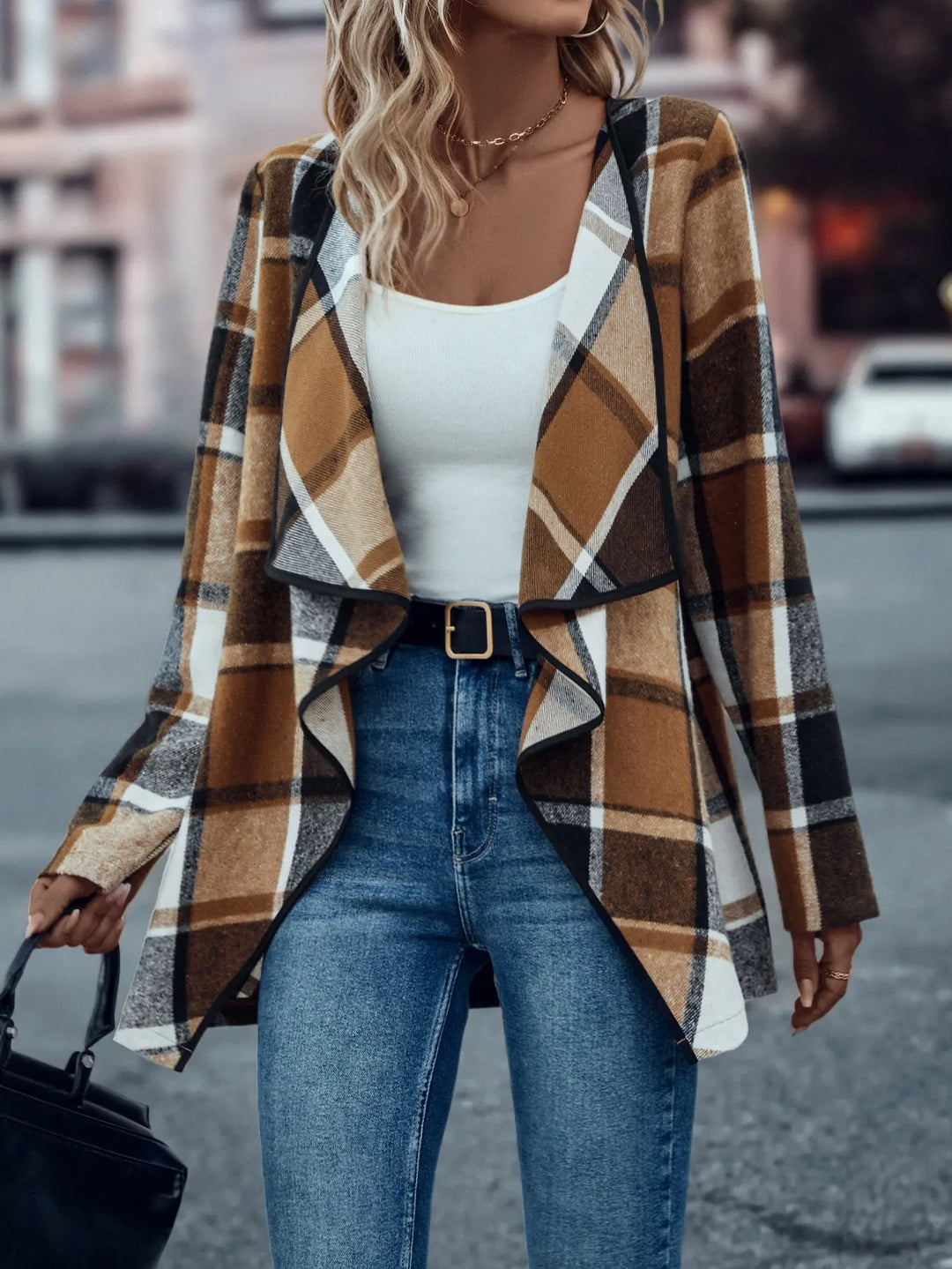 Claudia | Elegante geblokt vest